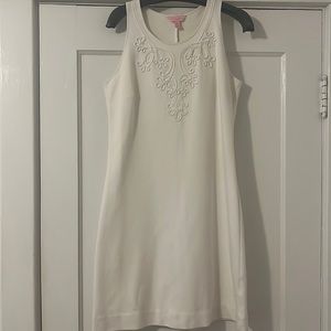 White Knit Lilly Pulitzer Shift Dress